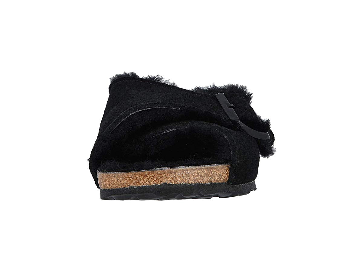 Birkenstock Arosa Shearling Black/Black Suede/Shearling