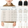 thumbnail image 2 of OGLCCG Boys Long Sleeve Sweaters Spring Fall V Neck Button Collar Pullovers Kids Solid Color Classic School Uniform Shirt 2-10 Years, 2 of 5