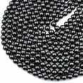 thumbnail image 3 of K-KED Genuine Natural Shungite 6mm 8mm 10mm Round Beads High Quality Strand 15"-4 mm, 3 of 8