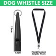 thumbnail image 2 of Silbato para perros con cordón, 2 unidades, silbato profesional para perros, silbato de entrenamiento ajustable, silbato ultrasónico silencioso para dejar de ladrar y recordar, 2 of 6
