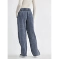 thumbnail image 3 of No Boundaries Rib-Waist Wide-Leg Drawstring Pants, 30.5” Inseam, Women's and Women's Plus, 3 of 5