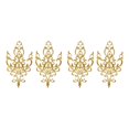 thumbnail image 2 of Justharion Exquisite Embroidery Patch for Cosplay Costumes Intricately Designed Flower Applique Sew On Gold 26.5 x 15cm 2Set, 2 of 6