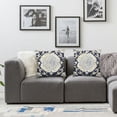 thumbnail image 2 of Heduofu Navy Blue Ethnic Boho Pillow Covers Bohemian Carpet Style Vintage Navy Flower Print Decorative Throw Pillows Set of 2, 2 of 7