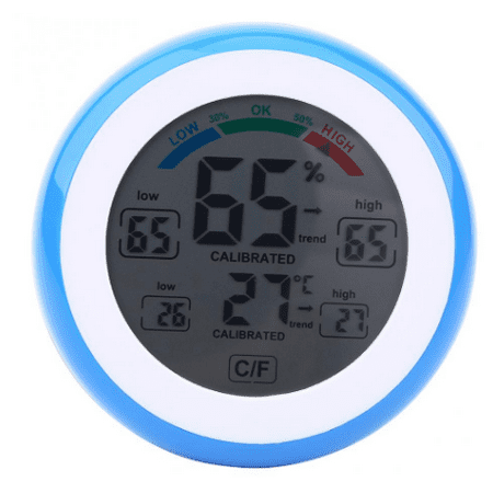 

Seyurigaoka Electronic Thermometer Hygrometer with Large Display Screen for Indoor Use Temperature Gauge( Green/Pink/Black/Blue)