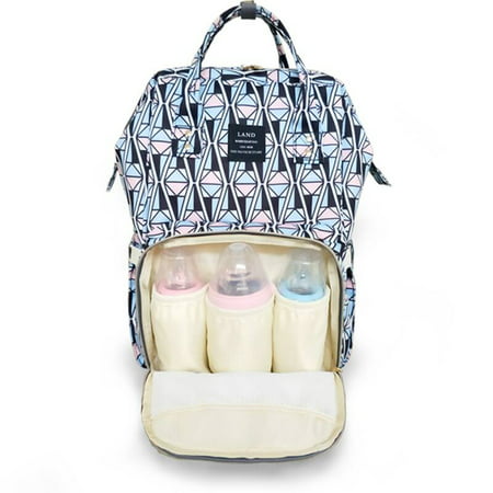 LAND Cartoon Diaper Backpack Maternity Bag Waterproof Large Insulated Backpack Best Shower (The Best Backpack Diaper Bag)