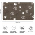 thumbnail image 3 of Brown Dog Paw Footprint Bathroom Rugs Mat,Non Slip Microfiber Bathroom Rug,Rubber Backing,Soft Bathroom Mats for Bathroom Floor,Tub and Shower,17x30in(43x75cm), 3 of 5
