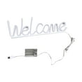 thumbnail image 3 of Bienvenido Letreros de neón Letreros LED Telón de fondo Mesa Decorativa Decoración de pared Lámpara de iluminación Luz nocturna Letrero de luz de neón , Rosado, 3 of 8