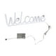 thumbnail image 3 of Bienvenido Letrero de neón Iluminación de luz nocturna, Lámpara de fondo, Decoración de pared decorativa de mesa Luces de neón Letreros LED para club , Rosado, 3 of 8