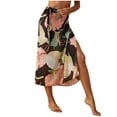 thumbnail image 1 of DPTALR Robe d'Été Mode Femme en Chiffon Imprimé Plage Vacances Ceinture, 1 of 9