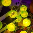 thumbnail image 5 of Cadena de luces navideñas para Año Nuevo, bolas verdes para interiores y exteriores, luces de hadas para jardín, decoración de árboles de Navidad con LED 705, 5 of 5