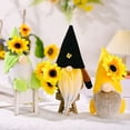 thumbnail image 5 of 3Pcs Sunflower Gnomes Spring Summer Gnome Home Decorations Elf Plush Faceless Doll Swedish Ornaments Holiday Party Farmhouse Rustic Dwarf Figurines Tray Decor, Green&Black&Yellow, 5 of 6
