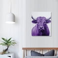 thumbnail image 3 of ONETECH Highland Cow Wall Art-Gift Ready-  Wall Canvases  inches-Colorful Canvas Wall Art for home or office-Modern Wall Decor, 3 of 4