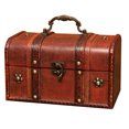 thumbnail image 2 of Wooden Vintage Storage Box Desktop Organizer Sundries Container for Home Office, 2 of 6
