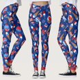 thumbnail image 4 of Gibobby Yoga leggings Color personalizado . UU. Leggings para correr Pantalones patrióticos Bandera de Pilates Mujeres flacas para yoga Pantalones d(Azul,M), 4 of 5
