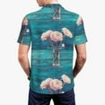 thumbnail image 5 of Rocae Flowers in Glass Vase for Men's Short Sleeve Polo Shirt, Quick Drying Performance Moisture Wicking Sports Men's Golf Shirt X-Large, 5 of 9