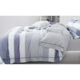 thumbnail image 3 of Say Yes Bedding Contemporary Series 3-Piece Blue Striped Comforter Sets, King, 3 of 6