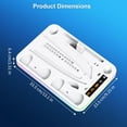 thumbnail image 5 of All in One Cooling Stand & Charger Station for PS5/Slim/Pro Console and Controller Charing Dock, Charging Stand for PlayStation Portal, Headset and Remote Holder with RGB Light Stand (White), 5 of 7