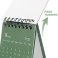 thumbnail image 4 of GOOHOCHY Calendario de escritorio 2026 mensual con caballete, bloc mensual, calendario pequeño de pie para el hogar y la oficina, color verde, 4 of 8
