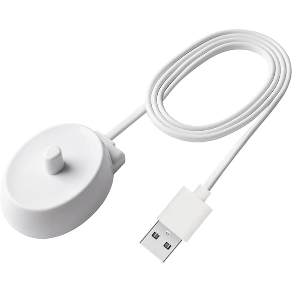 USB Electric Toothbrush Replacement Charger for Braun Oral B, Portable Inductive Charging Base, 5V Safe Power Adapter Compatible with Oral B D12/D17/D18/S12/S18