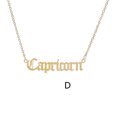 thumbnail image 2 of Bijoux en Liquidation Nouvelle Mode Collier 12 Collier Alphabet Anglais Or, 2 of 6
