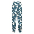 thumbnail image 4 of bbymog Boys' Spooky Graphic Joggers with Pocket Casual Athletic Elastic Waist Sweatpants for Girls Halloween Costumes Blue 7-8Years, 4 of 5