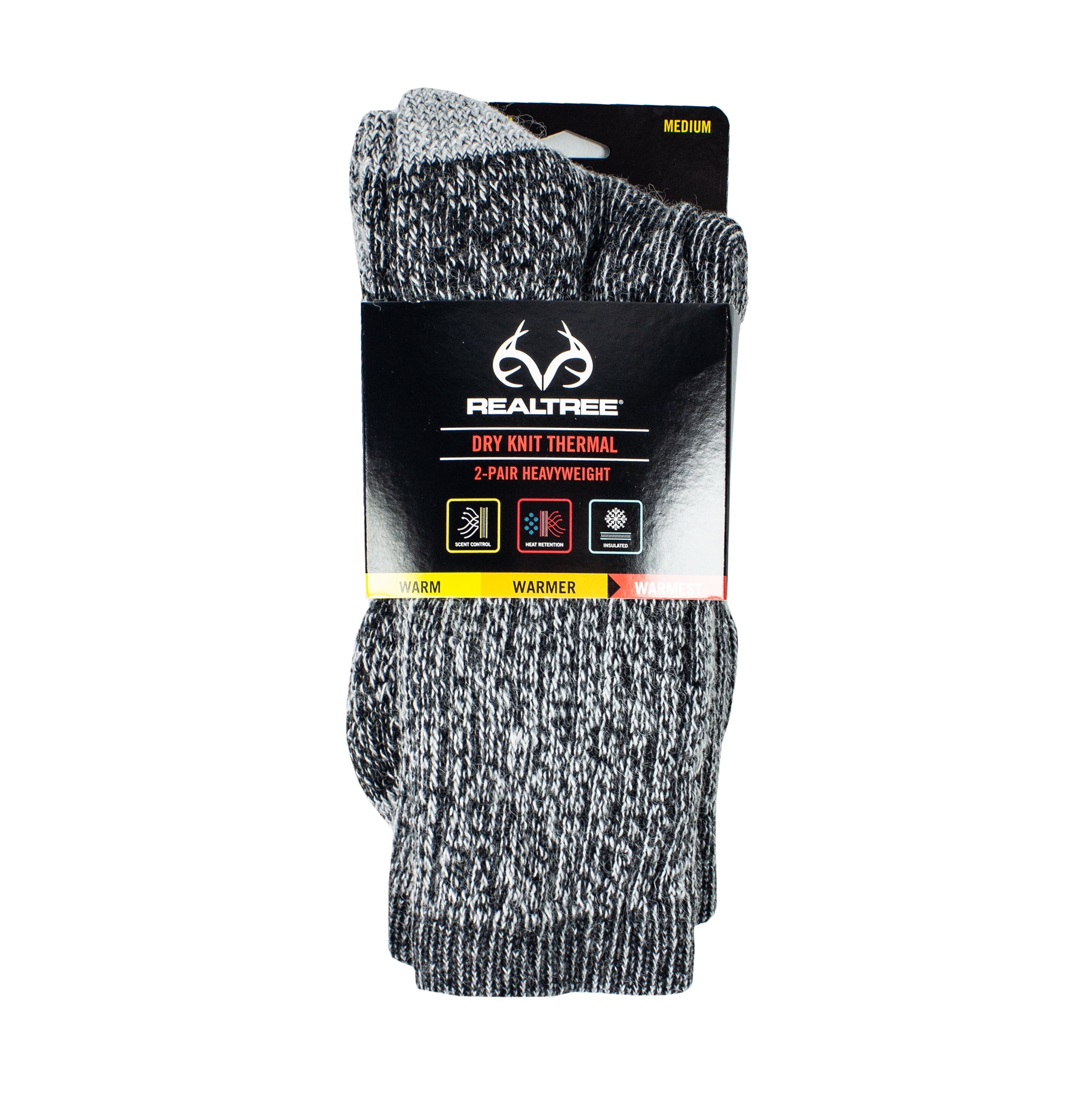 Realtree Men's Thermal Dry Knit Socks - Walmart.com