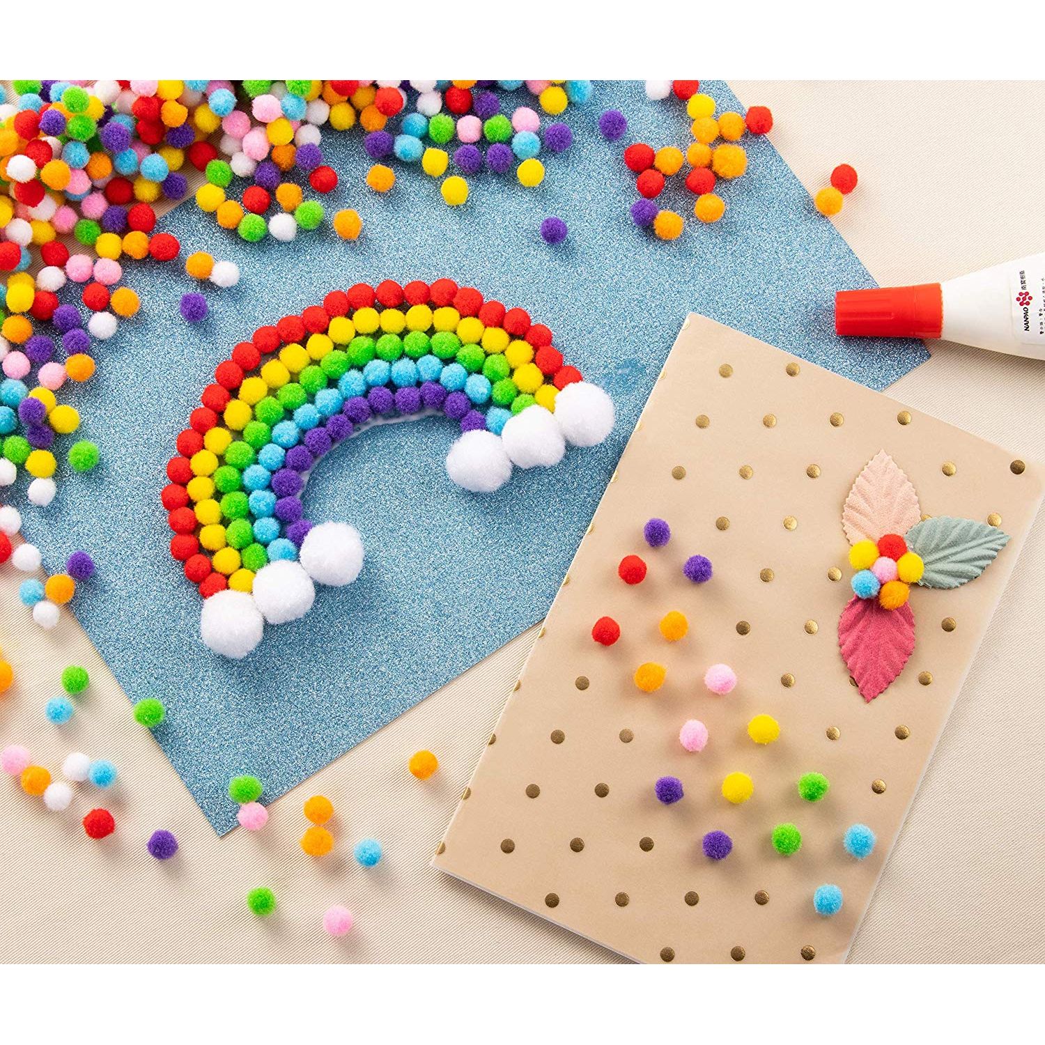 Pom Poms - 4000-Count Fluffy Craft Pom Poms for Hobby ...