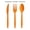 Orange, variant on Sportteer Plastic forks Spoons Set Anti-slip Handle Tableware Set Disposable Tableware forks: 60 Pcs/Set Food Grade High Temperature Resistant Smooth One Piece Molding Outdoor Camping BBQ forks