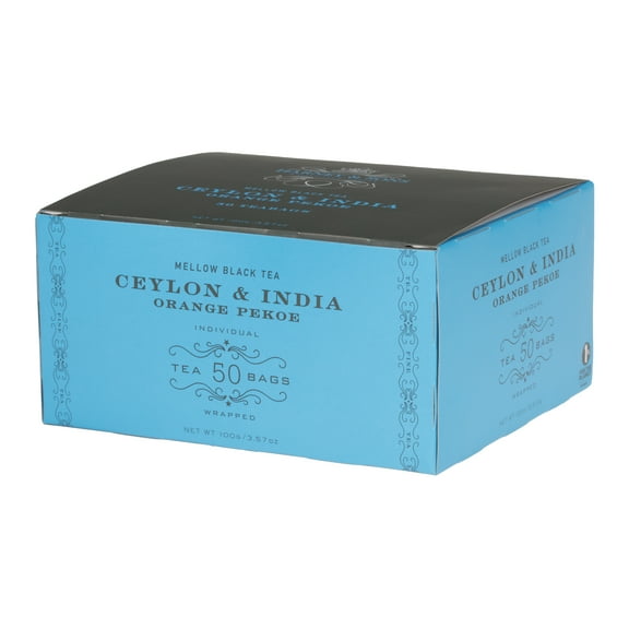 Harney & Sons, Orange Pekoe Black Tea, Ceylon & India Tea, 3.57 oz, 50 Count