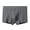 Gray, variant on Men’s Stretch Cotton Boxers Briefs Digital Solid Breathable Close Fitting Underpants Comfortable Boxers
