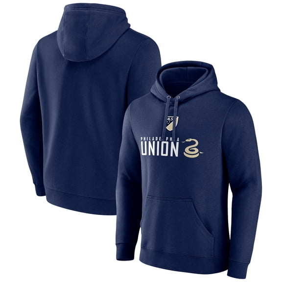 Men's Navy Philadelphia Union Shielded Logo Pullover Hoodie