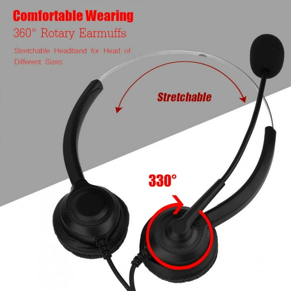LAFGUR Call Center USB Headset,Mute Function Call Center USB Headset Noise Cancelling USB Call Center Headset with Microphone, USB Call Center Headset with Microphone