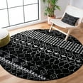 thumbnail image 6 of SAFAVIEH Tulum Coriander Moroccan Geometric Area Rug, Black/Ivory, 4' x 6', 6 of 11