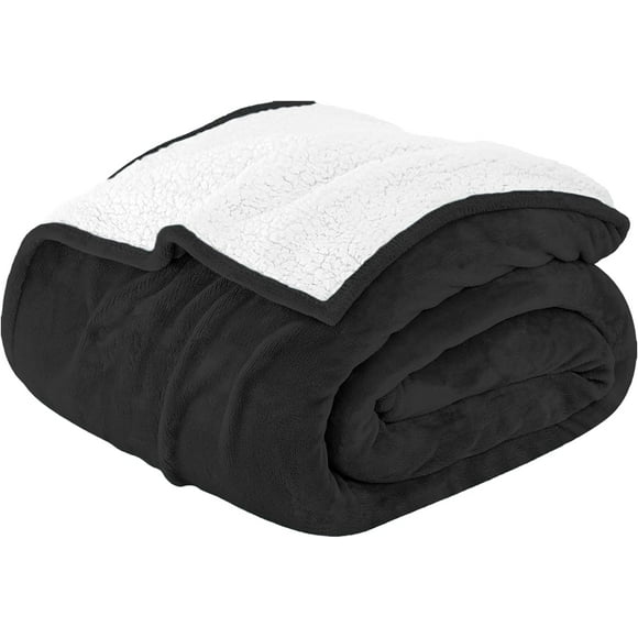 Cobija Individual Bluelander, Tipo Borrego Térmico, Negro