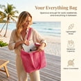 thumbnail image 4 of Under $15 Clearance Beach Bags,Woven Straw Tote Bags，Large Beach Bag, Weaving Swim Shopping Travel Bag Waterproof, 4 of 7