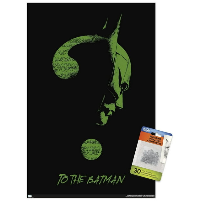 DC Comics The Batman - Riddler Wall Poster, 22.375" x 34" Framed