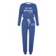 thumbnail image 4 of Puntoco Ropa de dormir para mujer, conjunto de pijama de invierno con estampado de letras, cuello redondo, manga larga, pantalones, ropa informal para el hogar, 4 of 4