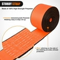 Nilight Truck Straps 4”×30’ Orange Heavy Duty Winch Straps with Flat