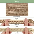 thumbnail image 3 of 12 Yards 20mm Braid Trim Polyester Gimp Lace Trim Woven Braid Trim for Costume DIY Crafts Sewing Jewelry Making Curtain Decoration Costume Accessories Goldenrod, 3 of 9