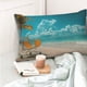 thumbnail image 4 of Fotbe Shopping Cart On Tropical Beach Funda de Almohada Decorativa Estilo Occidental, Lujo en Algodón, Fundas para Almohadas King, Cojín Estampado para Decoración del Hogar-14"x20", 4 of 6