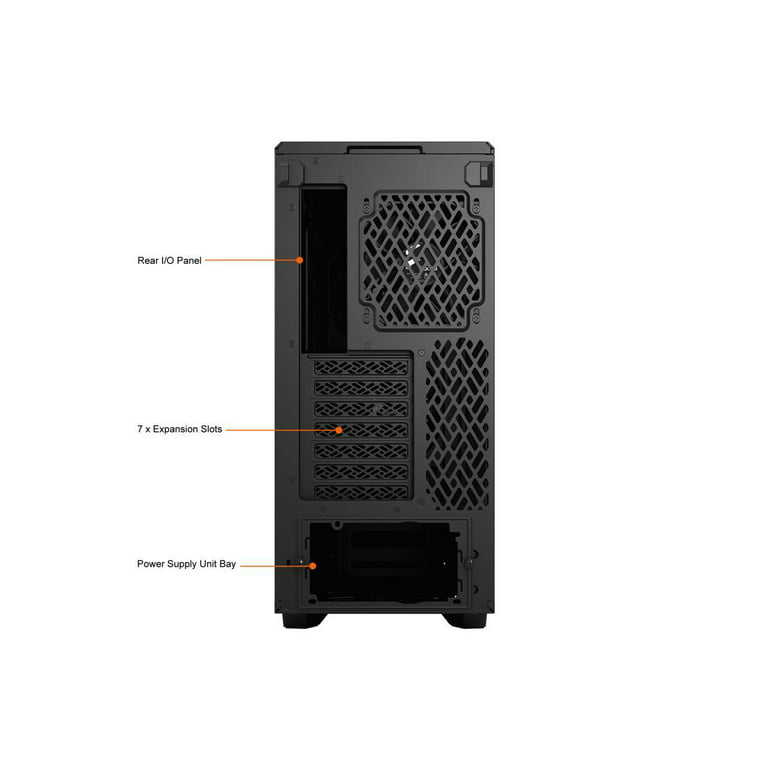FRACTAL DESIGN BOITIER PC Meshify 2 - Panneau Solide - Noir - Format E-ATX  (FD-C-MES2A-01) 812653