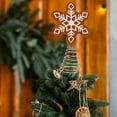 thumbnail image 5 of Christmas Gingerbread Tree Topper 13.7 Inch Ginger Bread Christmas Decor Large Snowflake Treetop Ornament for Friends Home Indoor Holiday Decoration Gift Party Decor, 5 of 6