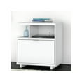 thumbnail image 2 of Kathy Ireland Home by Bush Furniture Madison Avenue Lateral File Cabinet with Shelves-Color:Pure White, 2 of 7