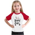 thumbnail image 1 of RXIRUCGD 2025 Vêtements d'Été pour Enfants Tout-Petits Garçons Filles Mode Mignon Col Rond Imprimé Manches Courtes Haut, 1 of 6