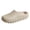 Khaki, variant on Women's Fleece Lined Platform Clogs Close Toe Waterproof Lightweight Non Slip Outdoor Indoor Slippers