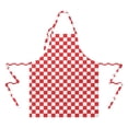 thumbnail image 2 of Red and White Checkered Pattern Apron-Garden Aprons for Women with Pockets-Cotton Linen Waterproof Kitchen Cooking Gardening Aprons Adjustable for Kitchen,Cooking,BBQ and Salon 33x27 Inch, 2 of 7