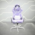 thumbnail image 5 of Techni Sport TS85 Lavender Cow Series Gaming Chair with Memory Foam Seat RTA-TS85-LAV, 5 of 11