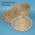 thumbnail image 5 of 4 soportes para platos de papel de bambú: soporte para platos de tejido redondo resistente de 10 pulgadas, soportes para platos de papel reutilizables compatibles con fiestas de picnic, 5 of 5