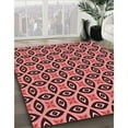 thumbnail image 2 of Ahgly Company Indoor Round Patterned Deep Red Area Rugs, 8' Round, 2 of 6