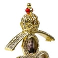 thumbnail image 6 of Jewelry Gift Box for Necklace Swarovski Crystals Faberge Egg May Lily Pink Imperial Egg Jewelry Box with Photo of the Family of Nicholas II (Medium) 2.87 x 2.87 x 5.9-inch Desk Trinkets Unique Boxes, 6 of 10
